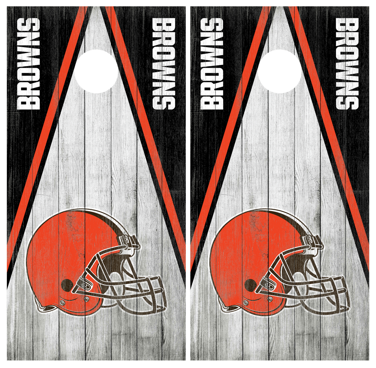 Cleveland Browns Dawg Sports Crest Cornhole Board Vinyl Skin Wraps, 24x48