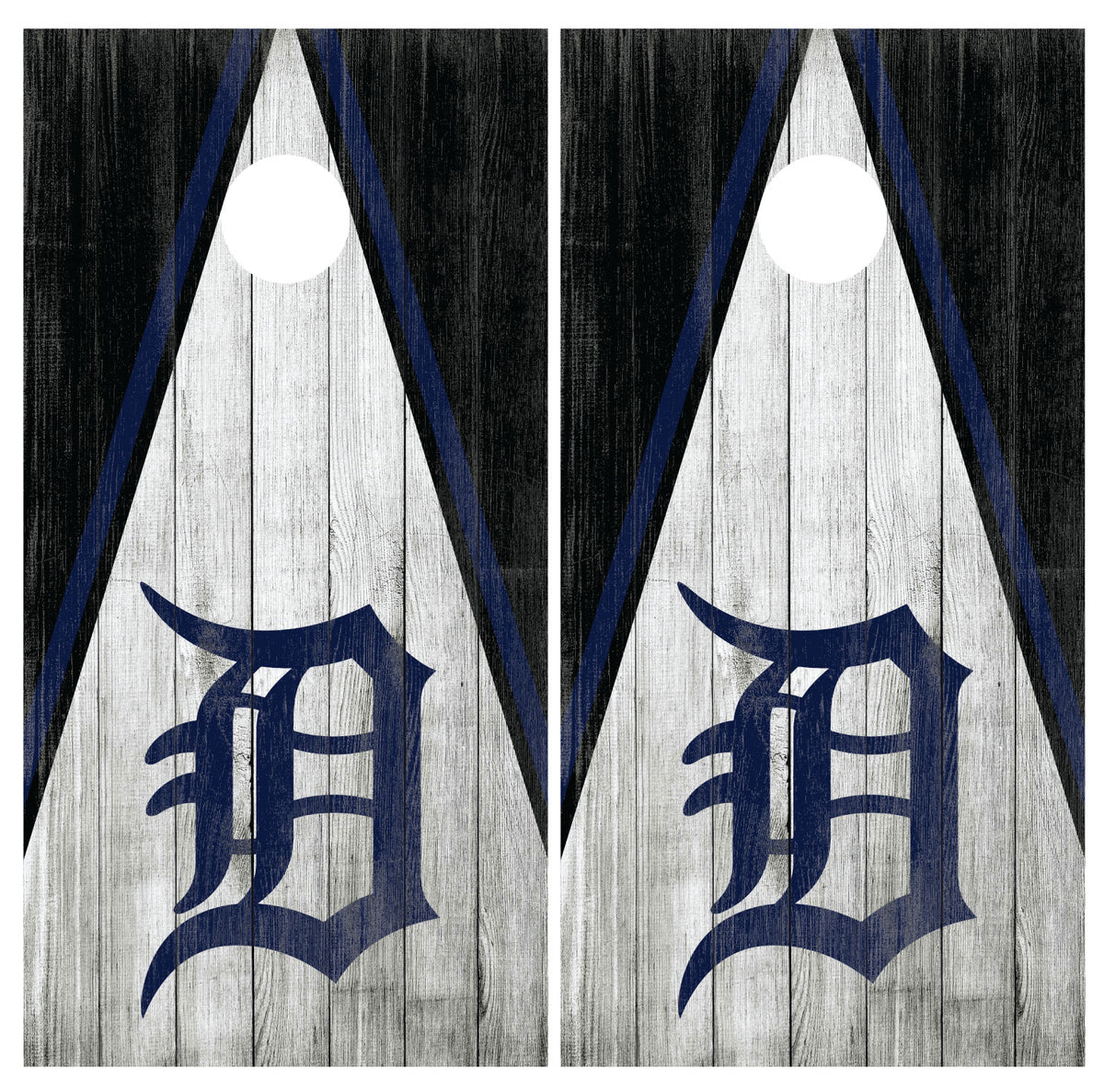 Detroit Lions and Tigers Sports Striped theme Cornhole Boards