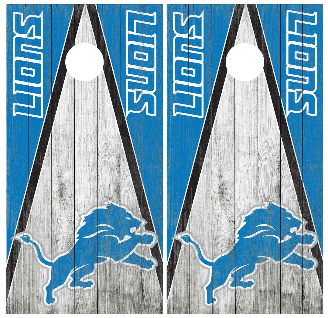 Detroit Lions Cornhole Board Wraps