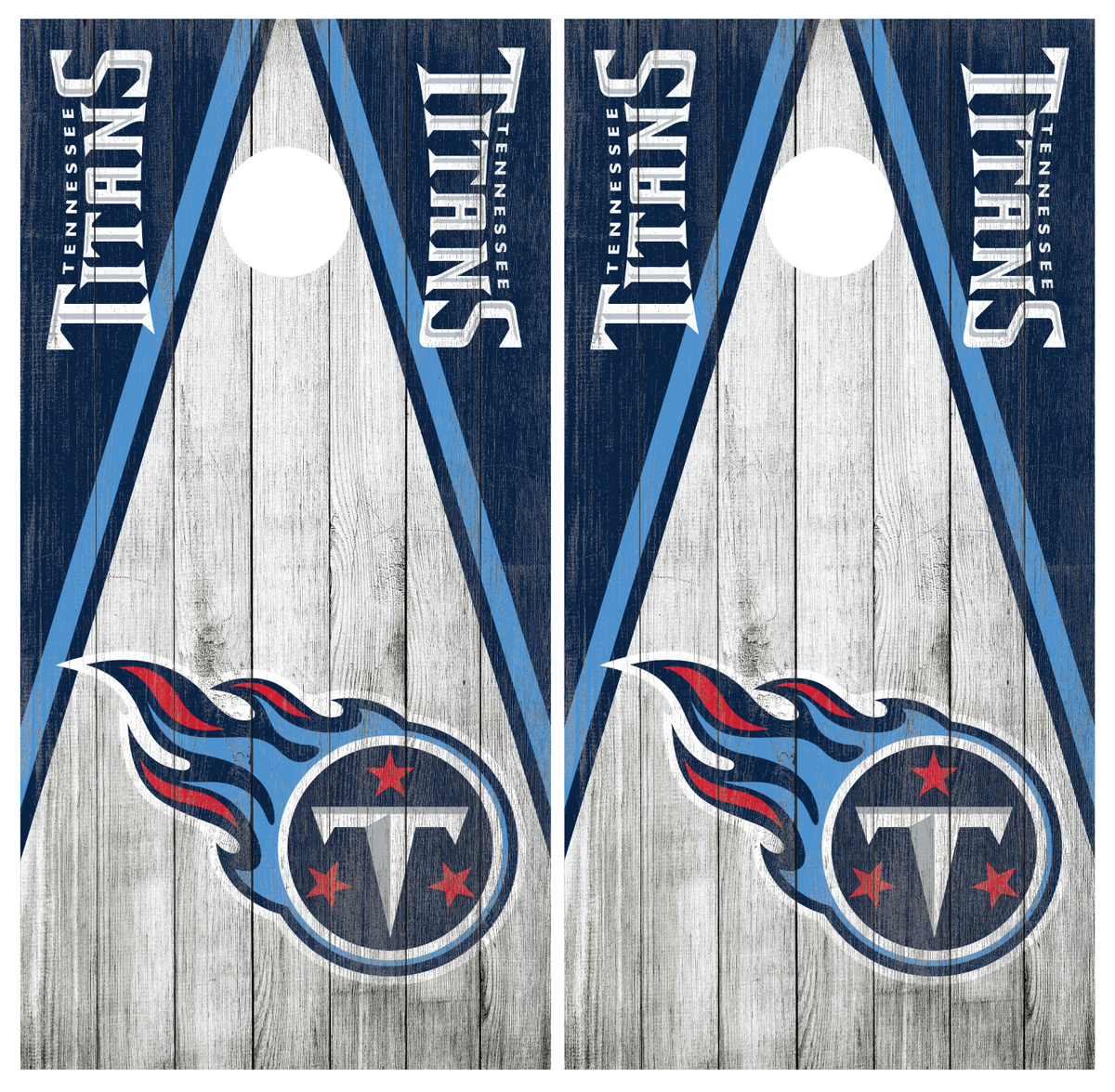 Nashville Predators & Tennessee Titans 0353 custom cornhole board vinyl  wraps