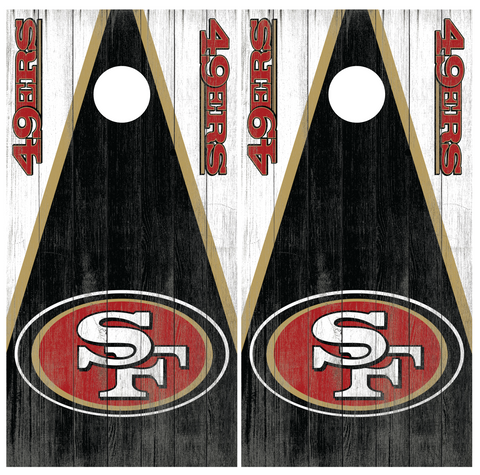 San Francisco 49ers Cornhole Board Wraps