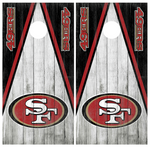 San Francisco 49ers Cornhole Board Wraps