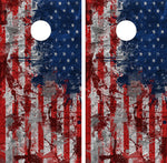 American Flag Splatter Cornhole Board Wraps