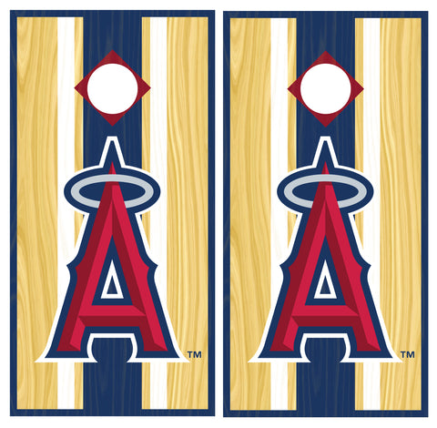 Los Angeles Angels Cornhole Board Wraps