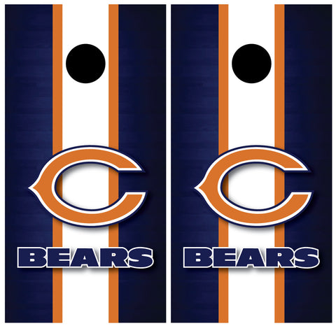 Chicago Bears Cornhole Board Wraps