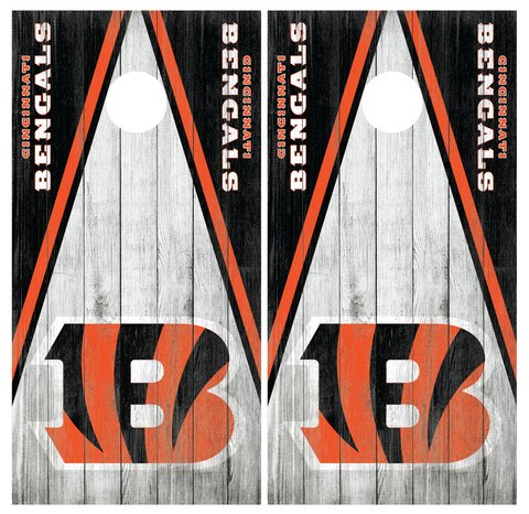 Cincinnati Bengals Cornhole Board Wraps