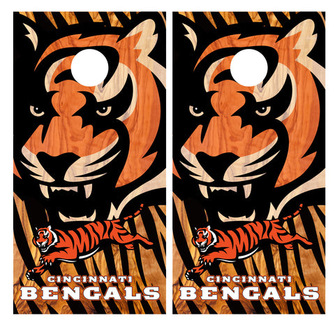 Cincinnati Bengals Cornhole Board Wraps