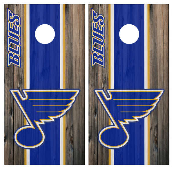 St. Louis Blues Cornhole Boards, Tiki Toss, Blues Tailgate Games