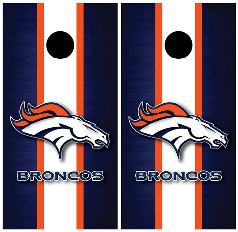 Denver Broncos Cornhole Board Wraps