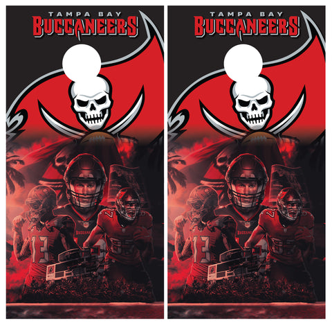 Tampa Bay Buccaneers Cornhole Board Wraps