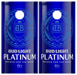 Bud Light Platinum Cornhole Board Wraps