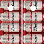 Budweiser Cans Cornhole Board Wraps