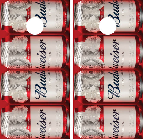 Budweiser Cans Cornhole Board Wraps