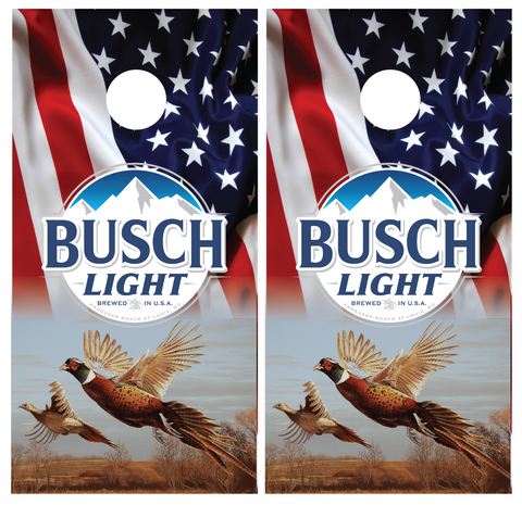 Busch Light Cornhole Board Wraps