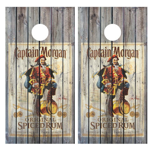 Captain Morgan Rum Cornhole Board Wraps