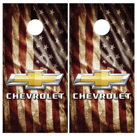 Chevrolet Chevy Cornhole Board Wraps