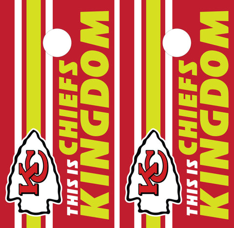 Kansas City Chiefs Mahomes Cornhole Board Wraps – Prime Board Wraps