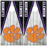 Clemson Tigers Cornhole Board Wraps