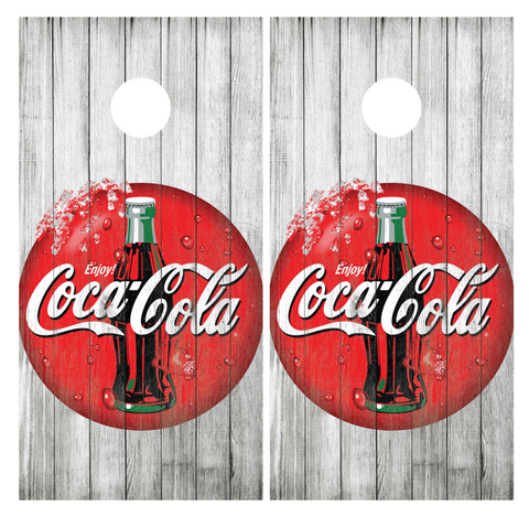 Coca Cola Coke Cornhole Board Wraps