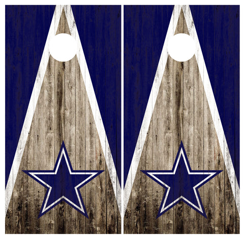 Dallas Cowboys Cornhole Board Wraps