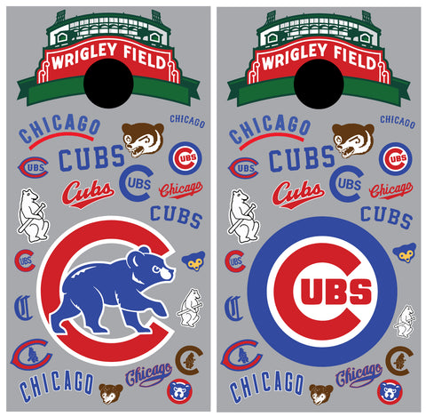 Chicago Cubs Cornhole Board Wraps