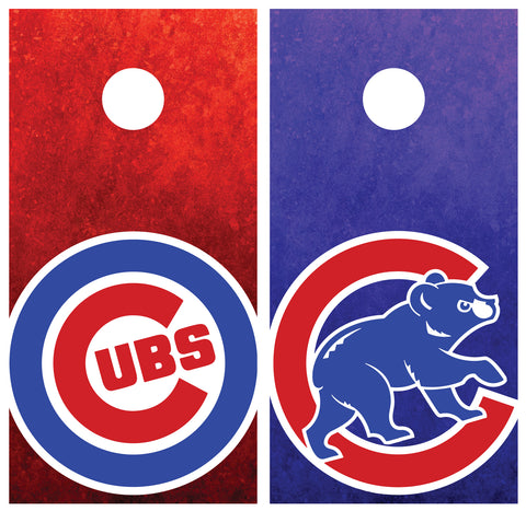 Chicago Cubs Cornhole Board Wraps