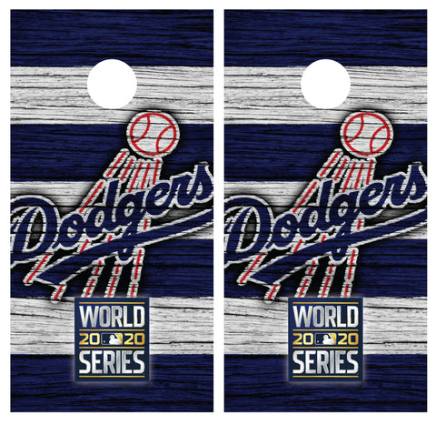 LA Los Angeles Dodgers Cornhole Board Wraps