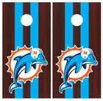 Miami Dolphins Cornhole Board Wraps