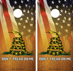 Don't Tread On Me Cornhole Board Wraps