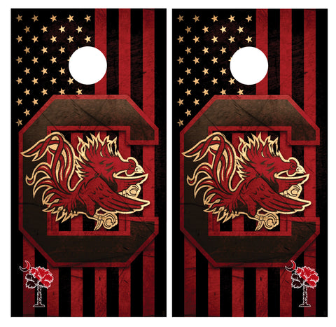 South Carolina Gamecocks Cornhole Board Wraps