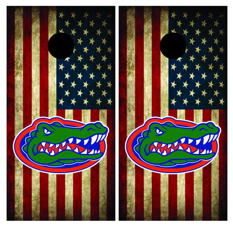 Florida Gators Flag Cornhole Board Wraps