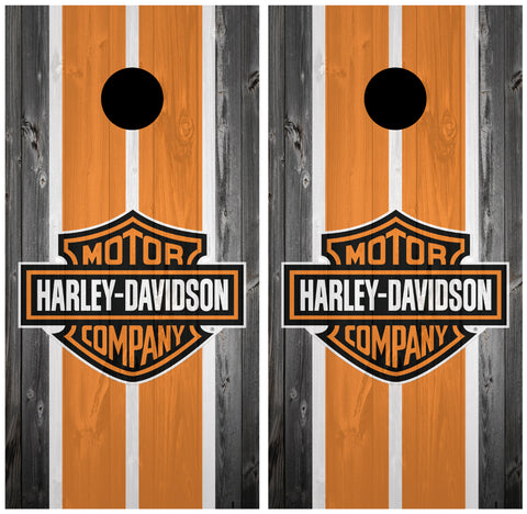 Harley Davidson Cornhole Board Wraps