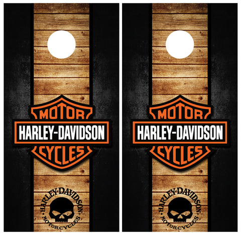 Harley Davidson Cornhole Board Wraps