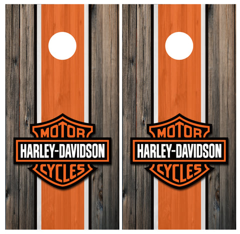 Harley Davidson Cornhole Board Wraps