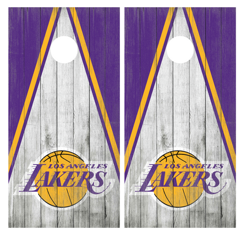 Los Angeles LA Lakers Cornhole Wraps