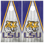 LSU Louisiana State Tigers Cornhole Board Wraps