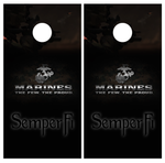 USMC Marines Sniper Cornhole Board Wraps