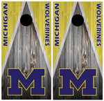 Michigan Wolverines Cornhole Board Wraps