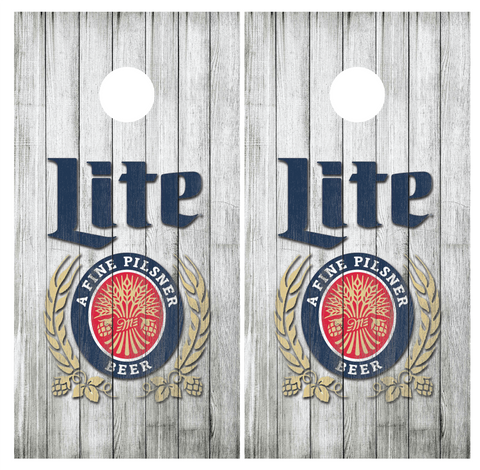 Miller Lite Cornhole Board Wraps