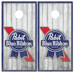 Pabst Blue Ribbon Cornhole Board Wraps