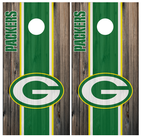 Green Bay Packers Cornhole Board Wraps