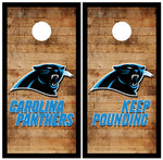 Carolina Panthers Cornhole Board Wraps