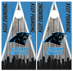 Carolina Panthers Cornhole Board Wraps