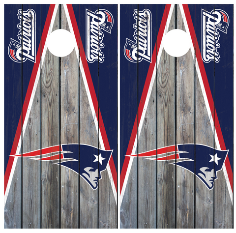 New England Patriots Cornhole Board Wraps