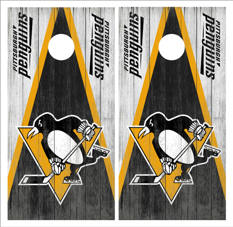 Pittsburgh Penguins Cornhole Board Wraps