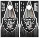 Las Vegas Raiders Cornhole Board Wraps