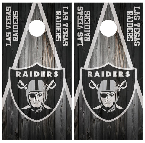 Las Vegas Raiders Cornhole Board Wraps