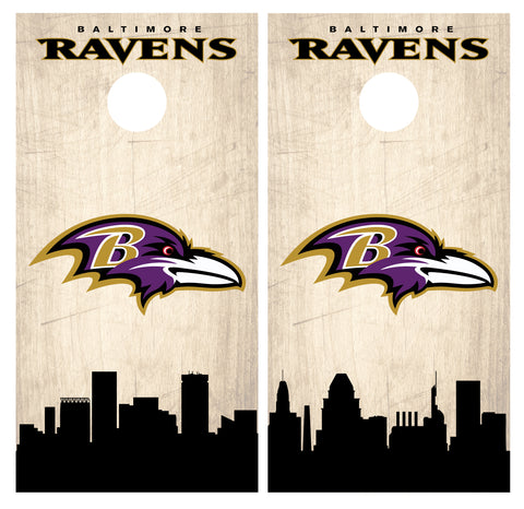 Baltimore Ravens Cornhole Board Wraps