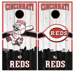 Cincinnati Reds Cornhole Board Wraps