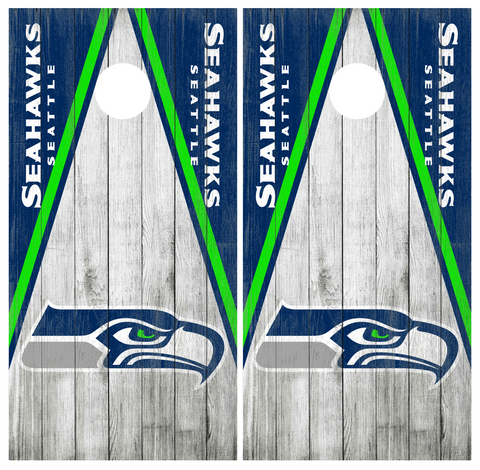 Seattle Seahawks Cornhole Board Wraps